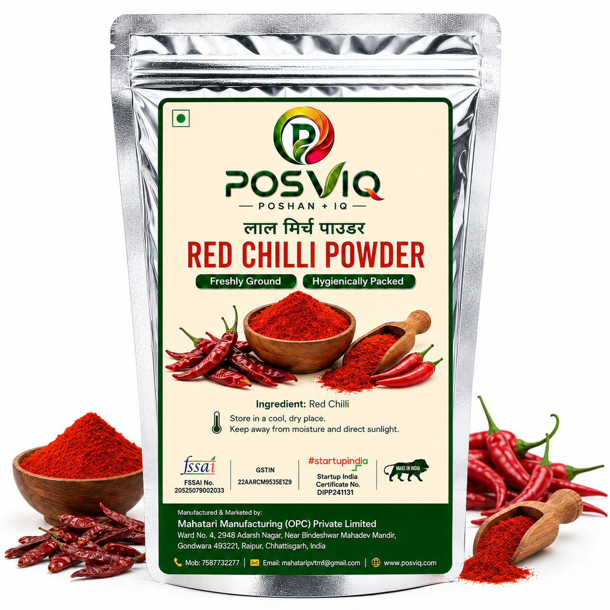 POSVIQ Red Chilli Powder