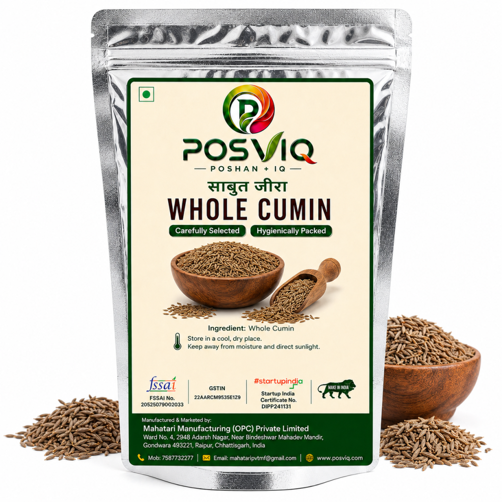 POSVIQ Whole Cumin Seeds